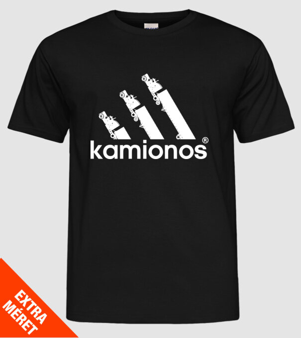 Adidas kamionos original színezhető minta fekete pólón