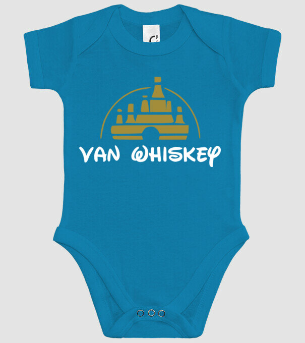 Van whiskey színezhető minta türkiz pólón