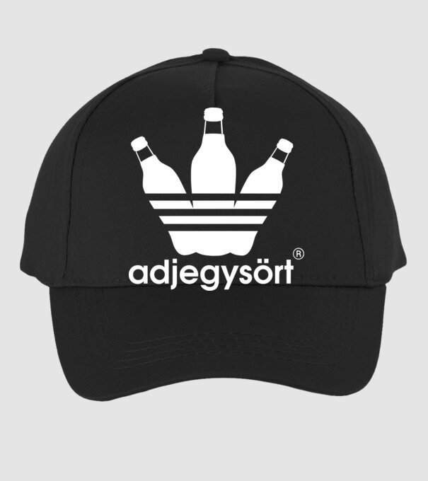 adidas Adj egy sört színezhető minta minta fekete pólón