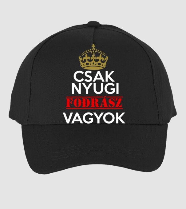 Keep Calm fodrász minta fekete pólón