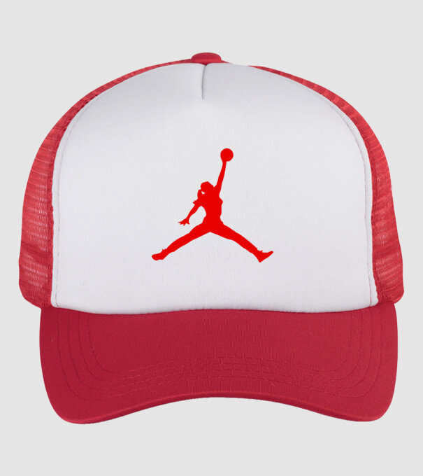 Nike Air Jordan csaj minta fehér/piros pólón