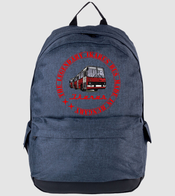 Ikarus busz színezhető minta minta farmerkék pólón