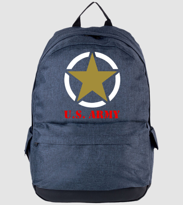 US Army színezhető logo minta farmerkék pólón