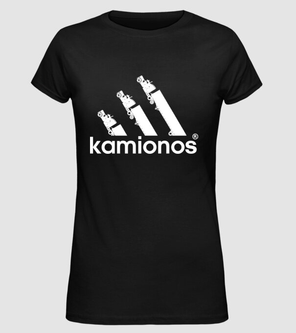 Adidas kamionos original színezhető minta fekete pólón