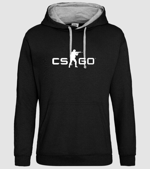 CSGO logo színezhető minta fekete pólón