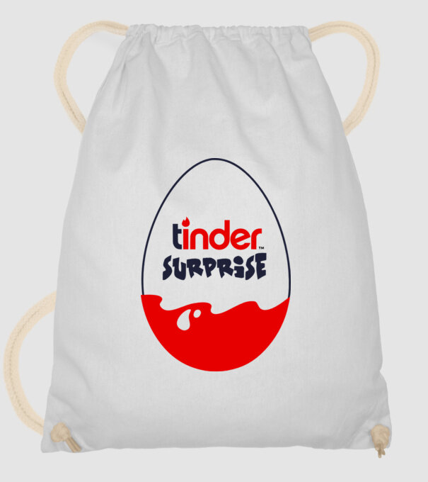 Tinder Surprise színezhető minta fehér pólón