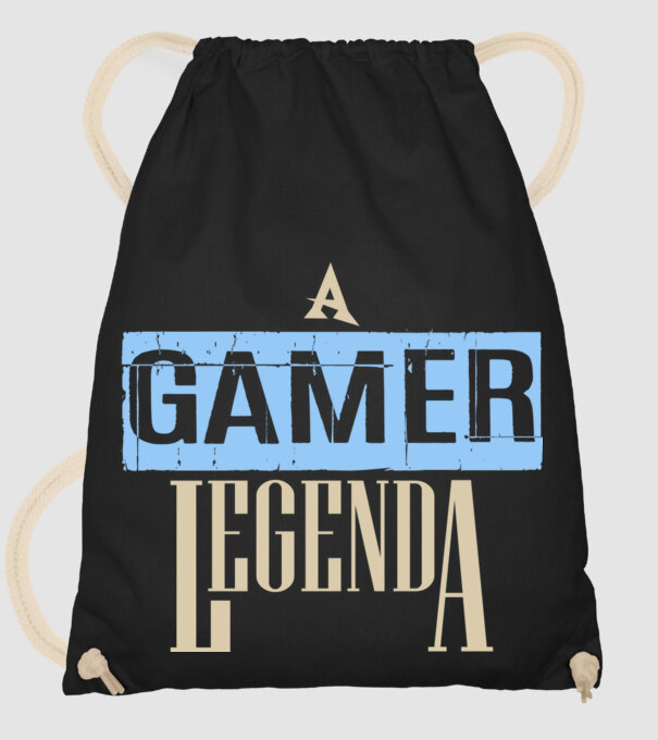 A gamer legenda minta fekete pólón