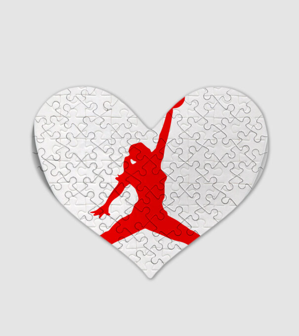 Nike Air Jordan csaj minta fehér pólón