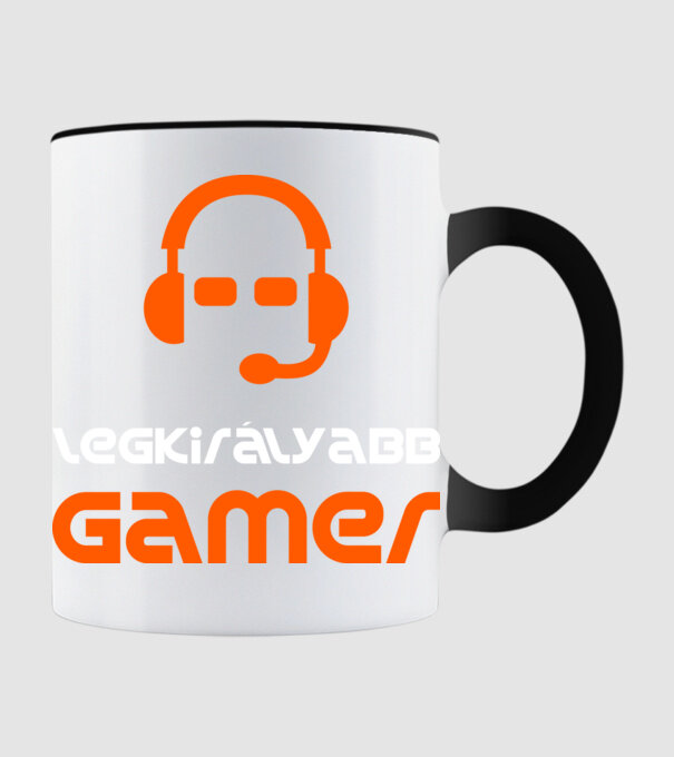 Lgkirályabb gamer minta fekete pólón