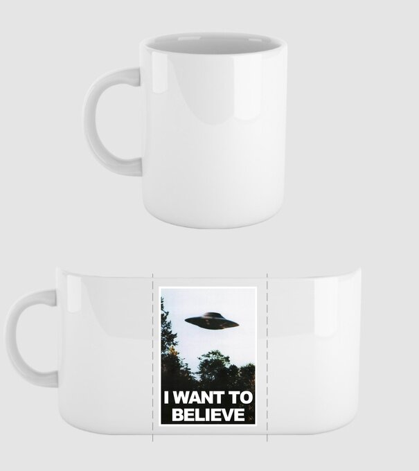 I want to believe - X Files minta fehér pólón