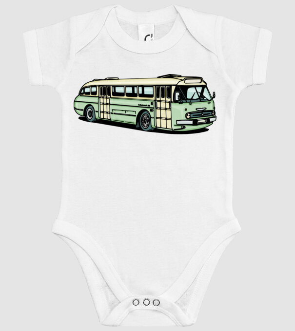 Ikarus 66 busz minta fehér pólón