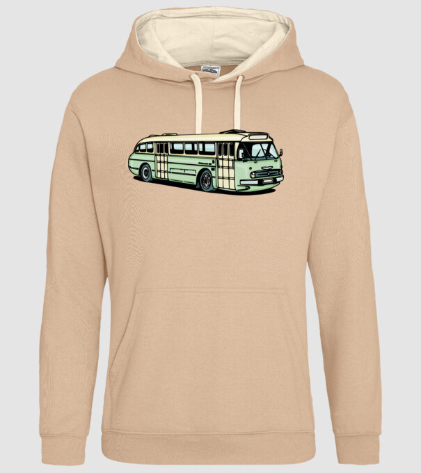 Ikarus 66 busz minta homokszín pólón