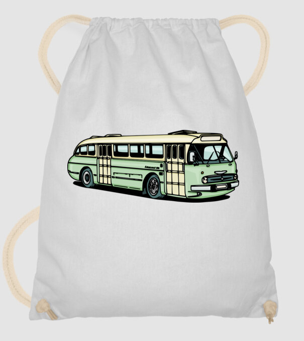 Ikarus 66 busz minta fehér pólón