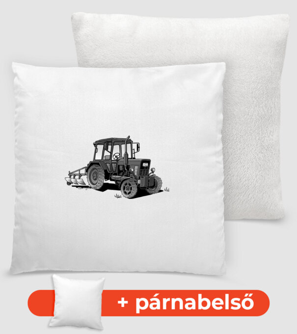 MTZ traktor (szürke) minta fehér pólón