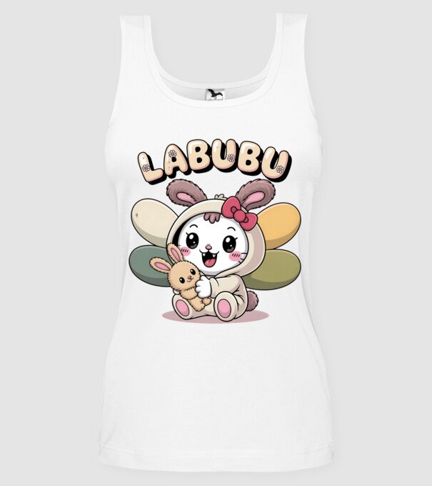 Labubu – Cukiság túlterhelés közeleg minta fehér pólón