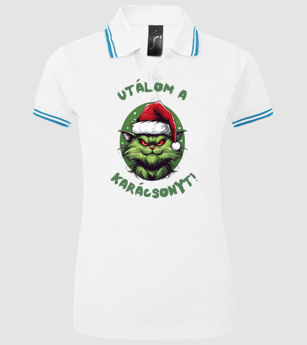 Utálom a Karácsonyt! minta fehér pólón
