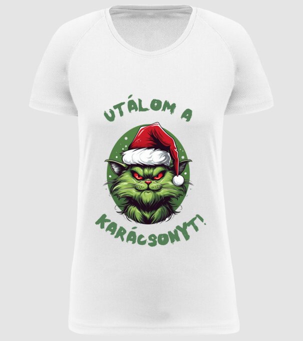 Utálom a Karácsonyt! minta fehér pólón