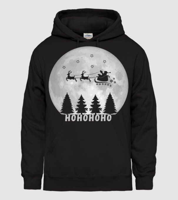 Hohohoho minta fekete pólón