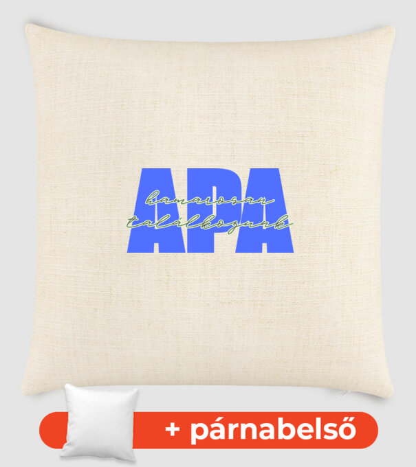 Apa, készülj – már úton vagyok! minta homokszín pólón
