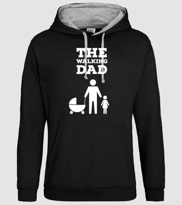 The Walking Dad minta fekete pólón