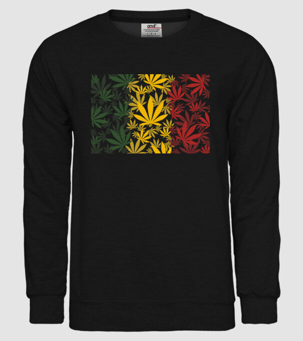 Cannabis Jamaica minta fekete pólón