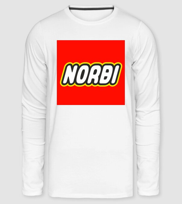 Norbi minta fehér pólón