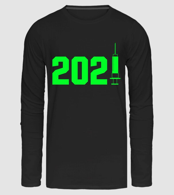 2021 minta fekete pólón