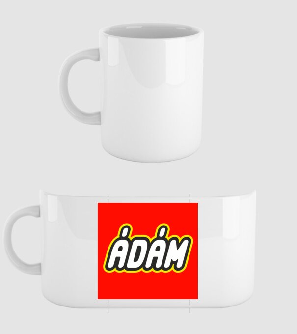 Ádám minta fehér pólón