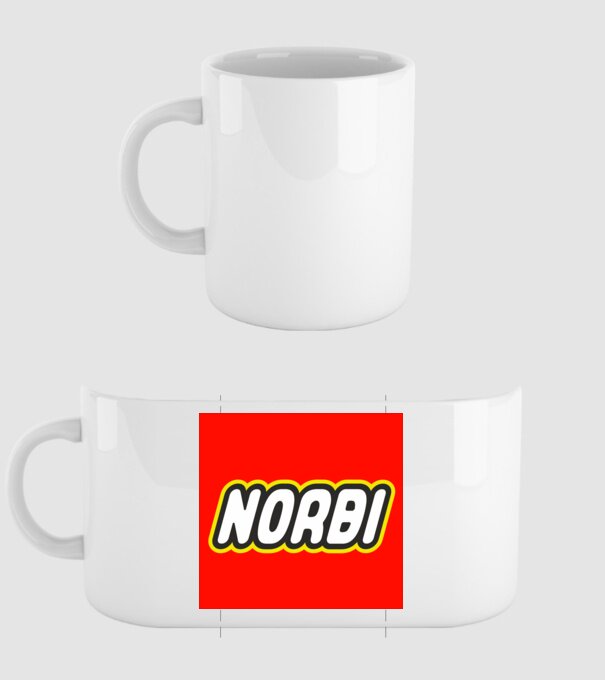 Norbi minta fehér pólón