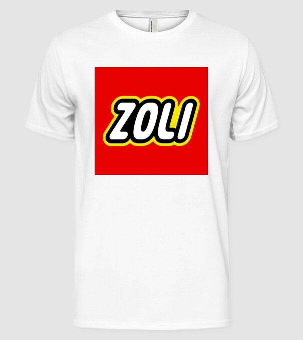 Zoli minta fehér pólón
