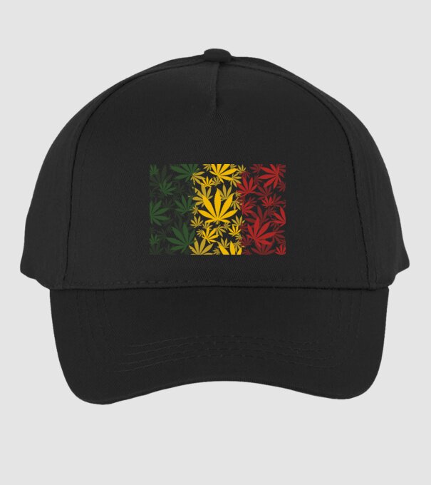 Cannabis Jamaica minta fekete pólón