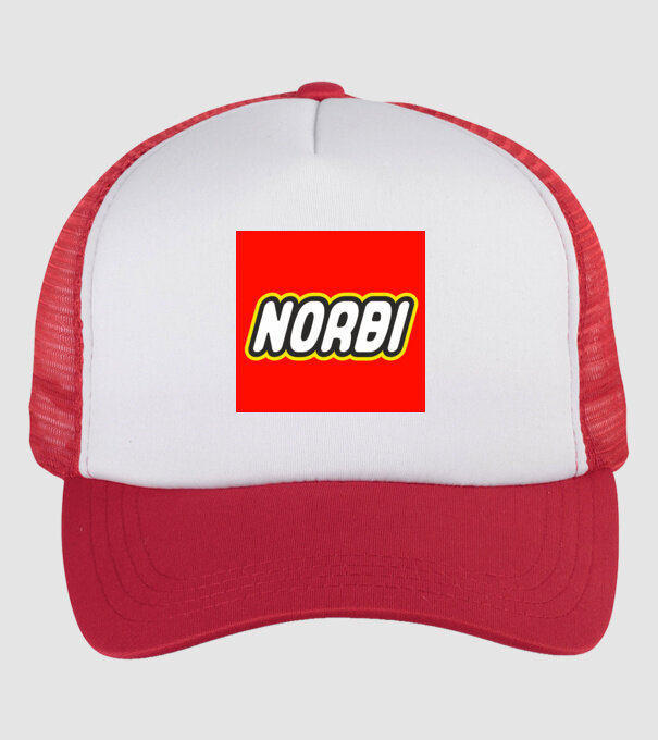 Norbi minta fehér/piros pólón
