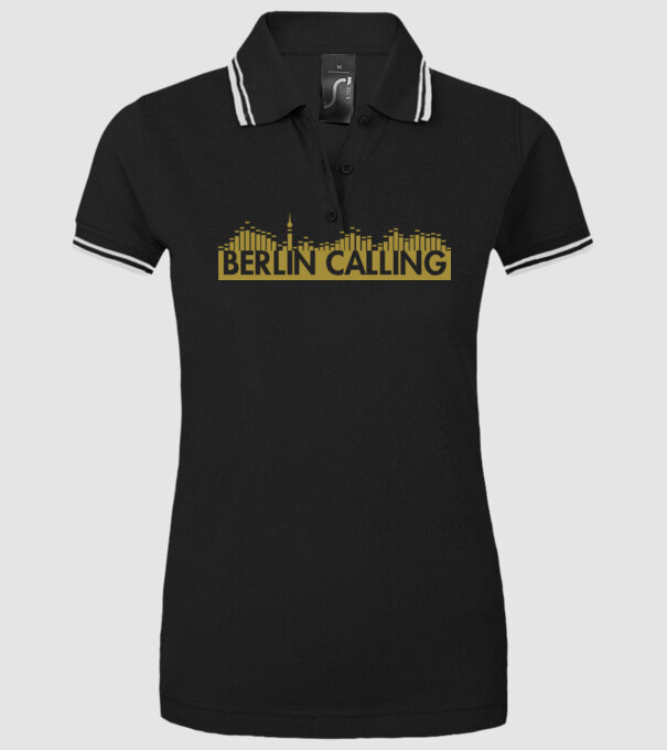Berlin Calling minta fekete pólón