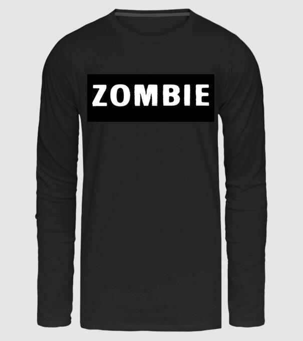 zombie minta fekete pólón