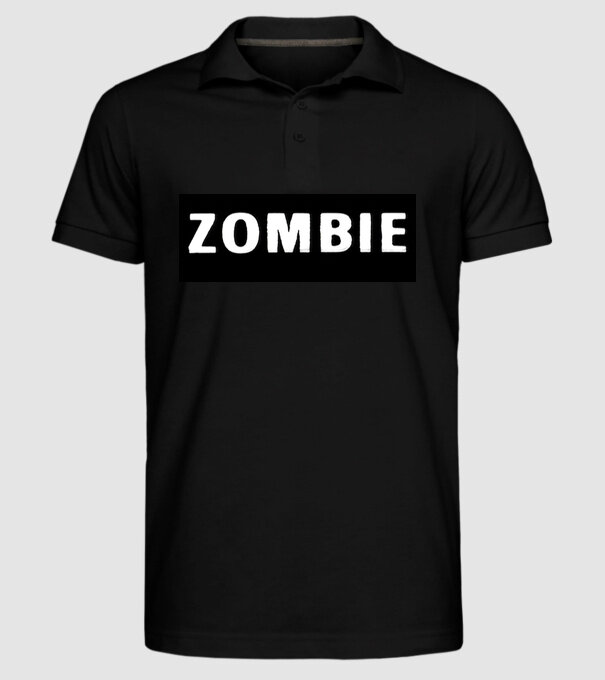 zombie minta fekete pólón