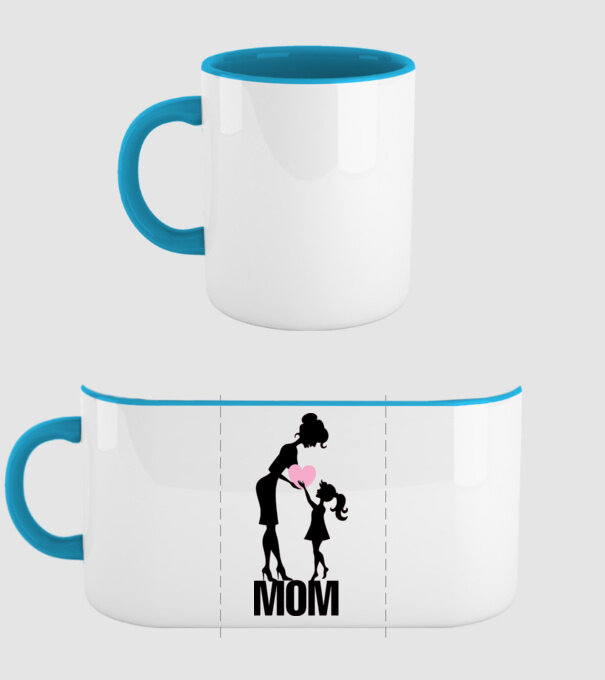 mom minta világoskék pólón