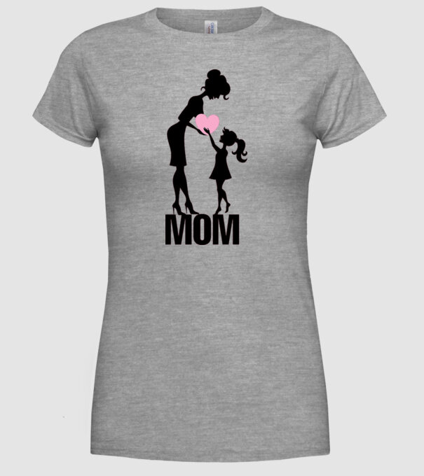 mom minta szürke pólón