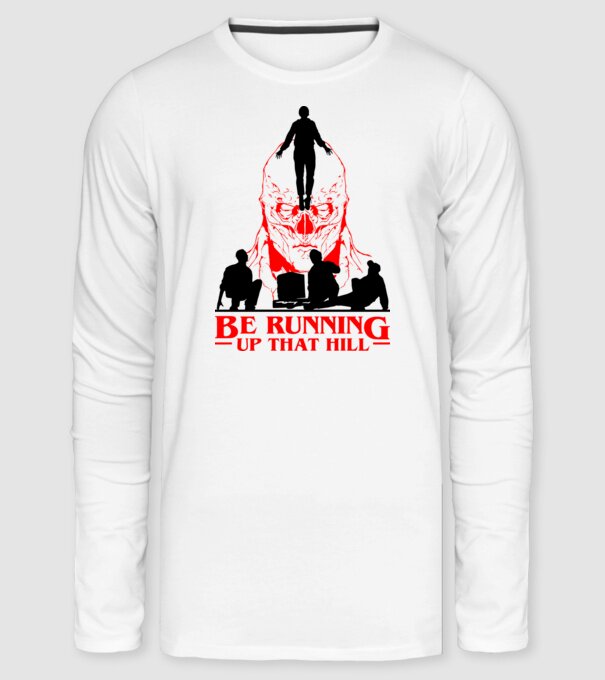 Running up that hill Stranger Things Max minta fehér pólón