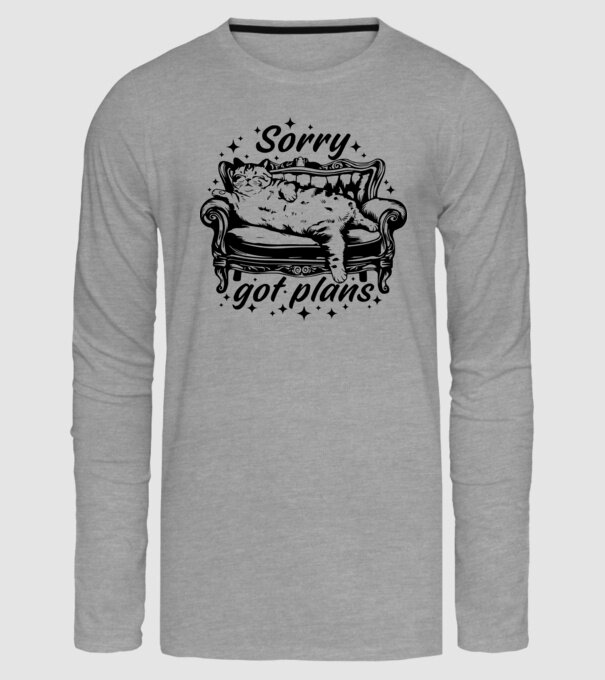 Sorry got plans minta szürke pólón