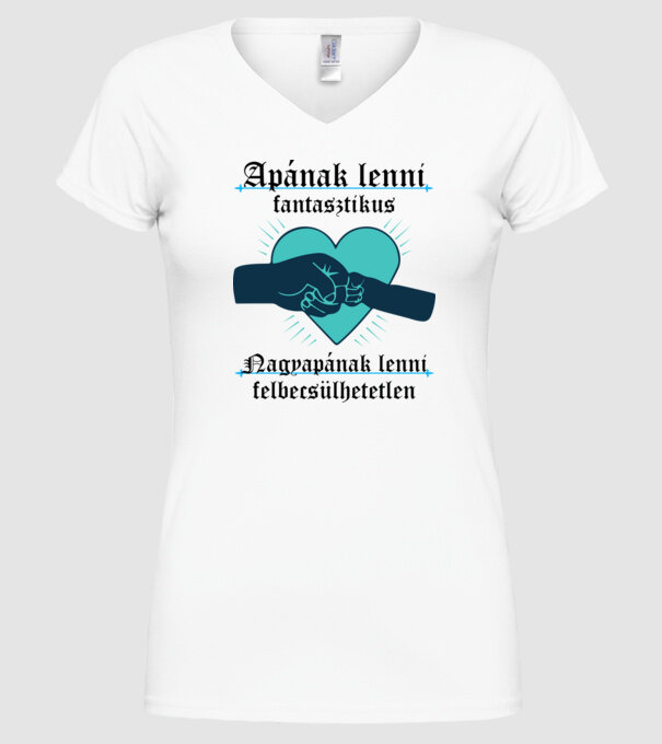 Nagyapának lenni felbecsülhetetlen minta fehér pólón