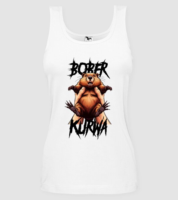 Bober Kurwa minta fehér pólón