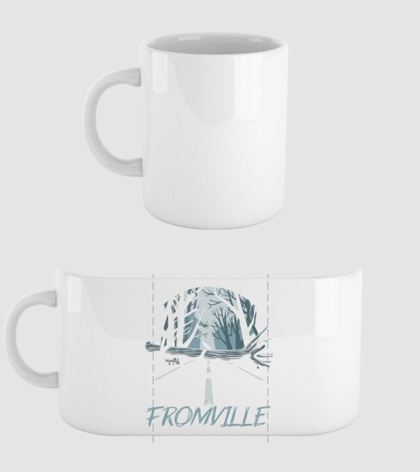 Fromville minta fehér pólón
