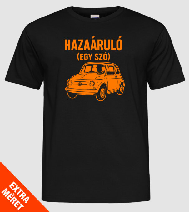 Hazaáruló (egy szó) minta fekete pólón