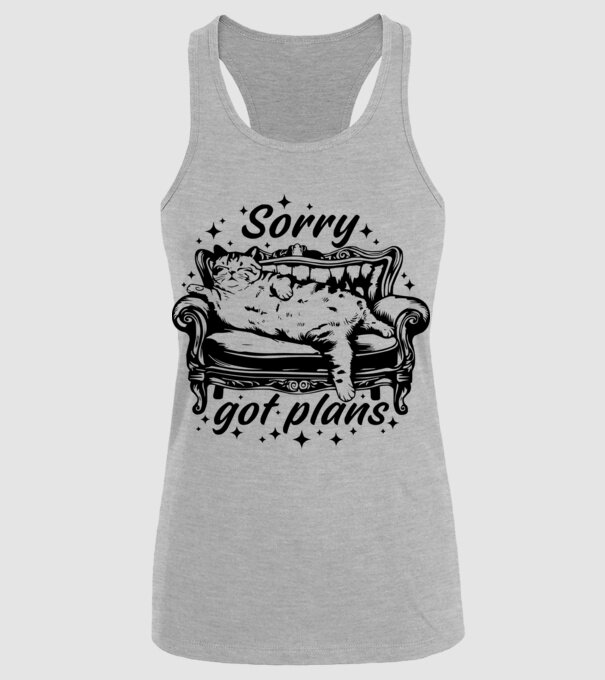 Sorry got plans minta szürke pólón