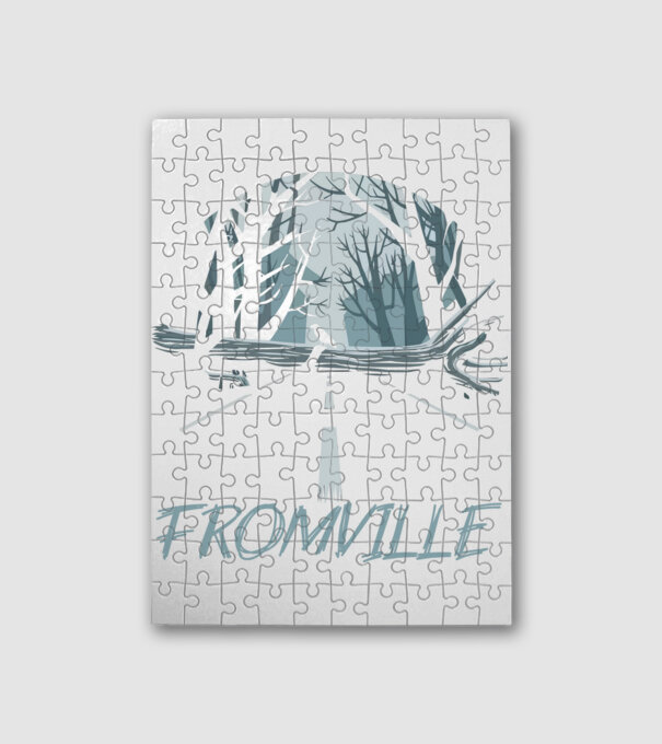 Fromville minta fehér pólón