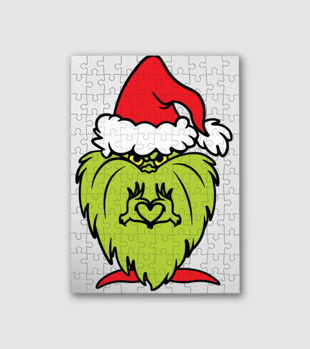 Grinchmas minta fehér pólón