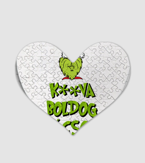 K**va Boldog Karácsonyt minta fehér pólón