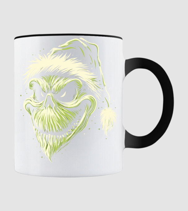 Grinch koponya minta fekete pólón