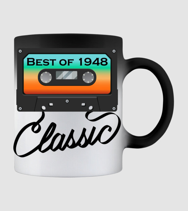 Best Of 1948 minta fekete pólón