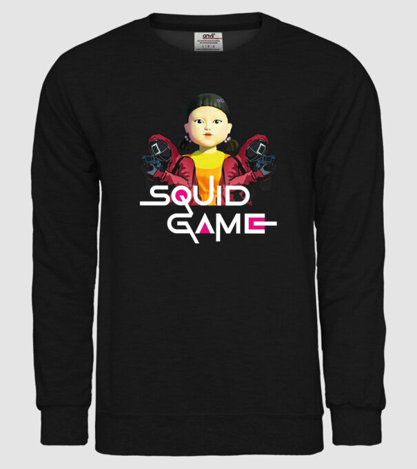 Squid game - Nyerd meg az életed minta fekete pólón